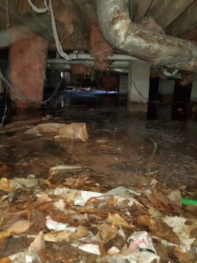 Crawl space flood assessment for Commercial Water Damage Restoration in Stonecrest