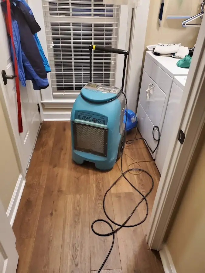 Commercial dehumidifier deployed for Flood Damage Cleanup in Stonecrest